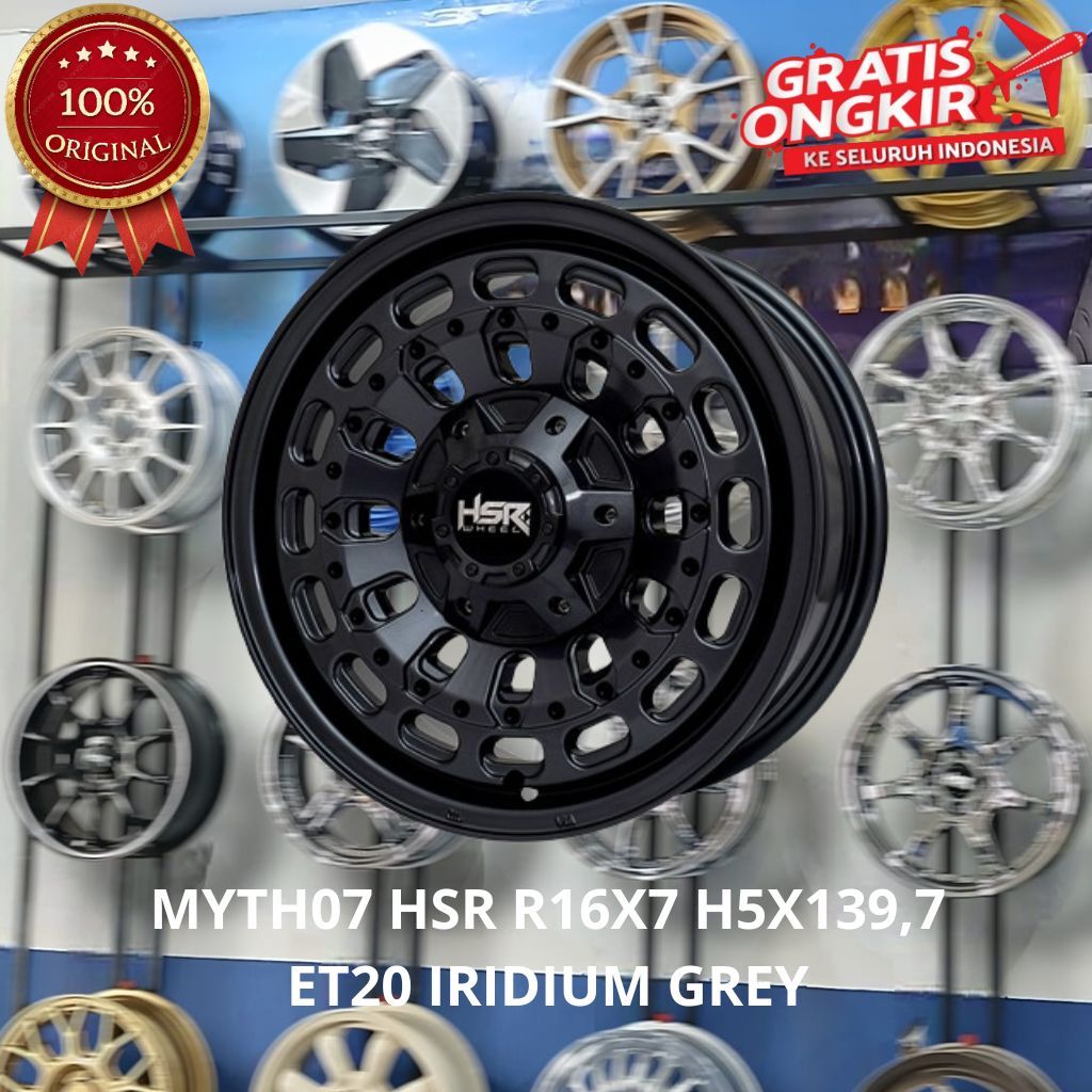 VELG MOBIL OFFROAD HSR MYTH07 R16 UNTUK MOBIL JIMMY TAFT FEROZA DLL