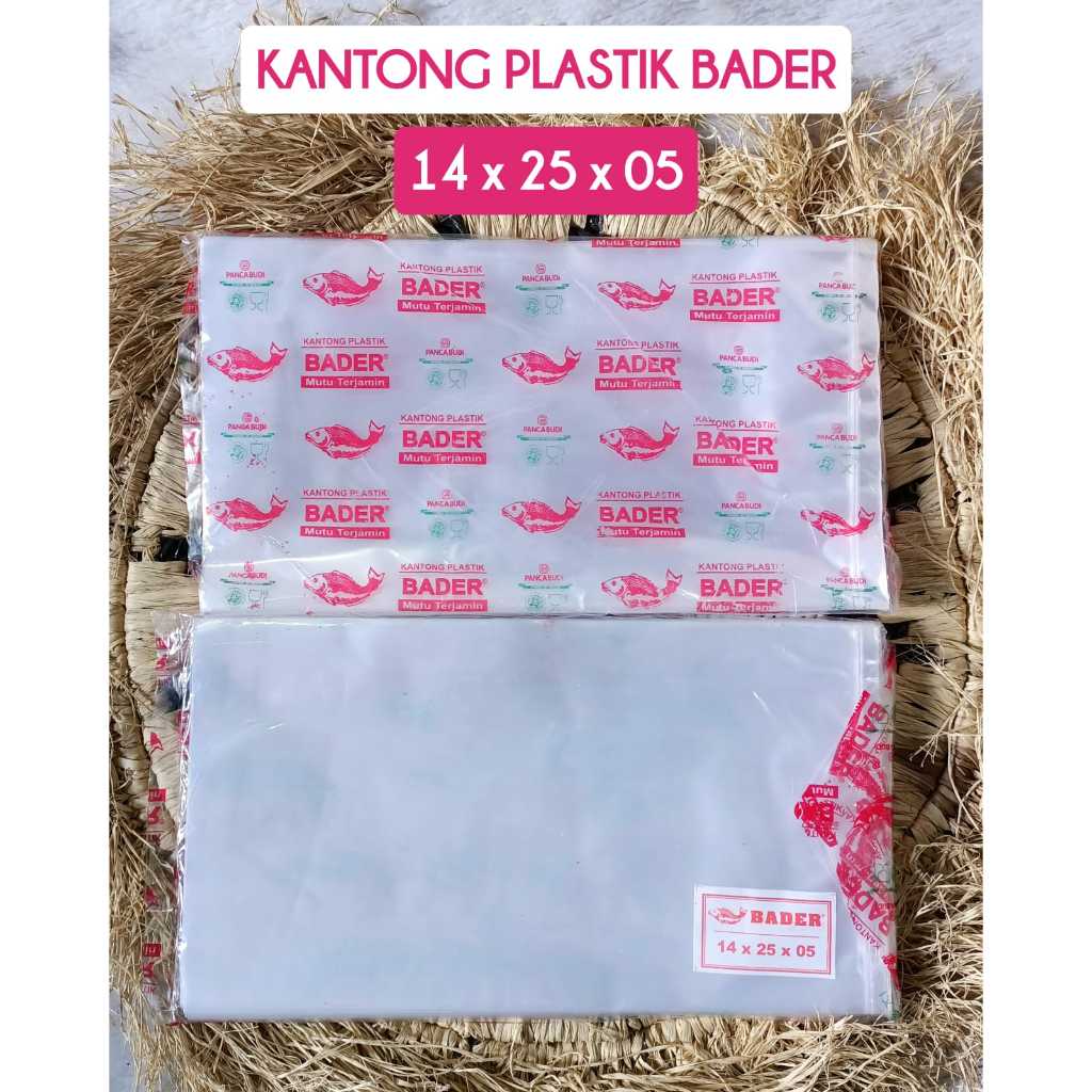 PLASTIK PP BADER 14X25 05|PLASTIK PP BADER 18X30 05|PLASTIK PP BADER 17X25 05 1 PACK ISI 100 LEMBAR