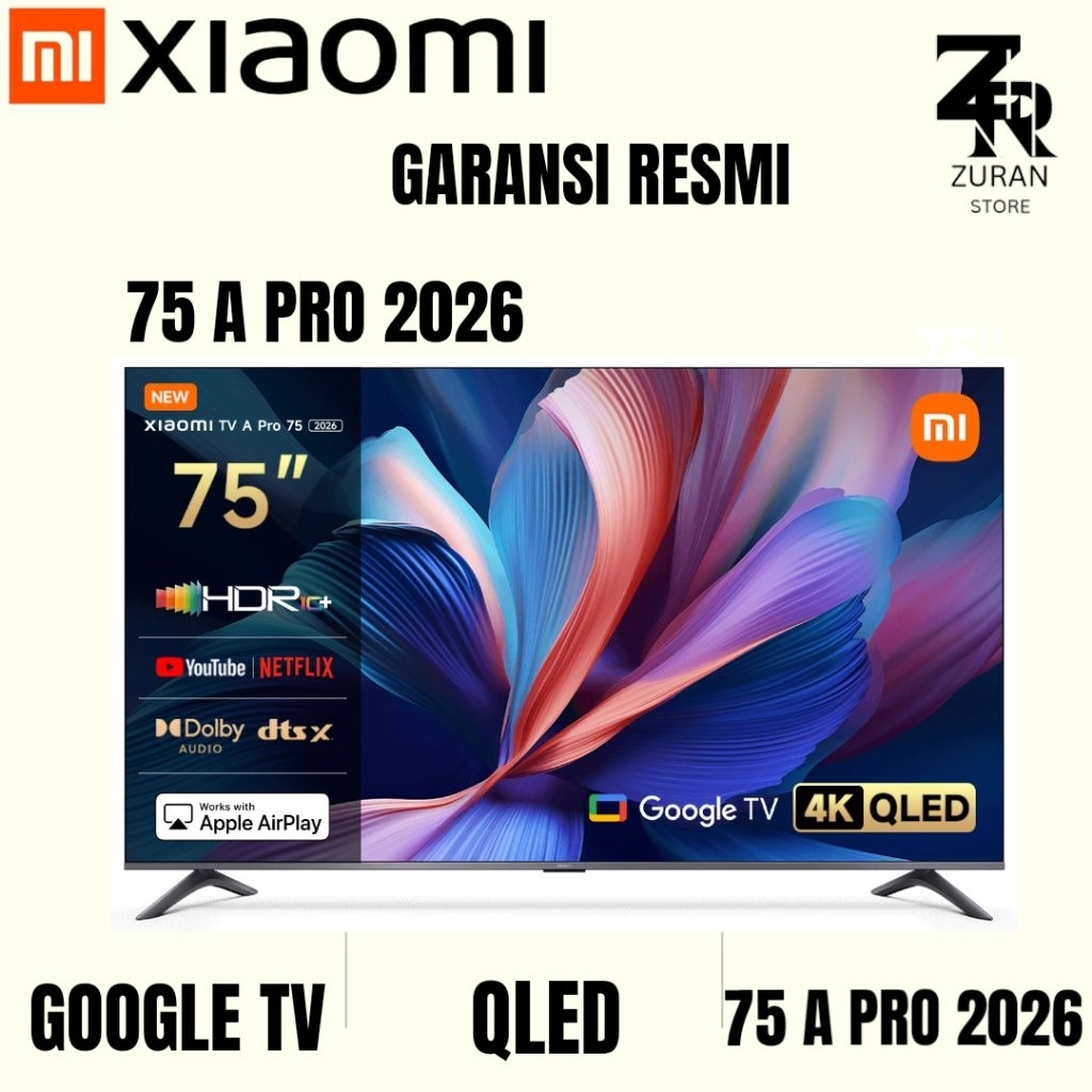 XIAOMI 75 A PRO 2026 QLED 4K GOOGLE TV 75 inch