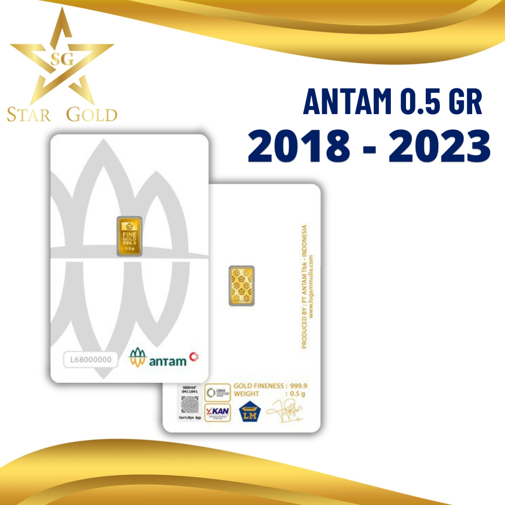 Star Gold Logam Mulia Antam Press ( LM ) 0.5 GR  2018 - 2023