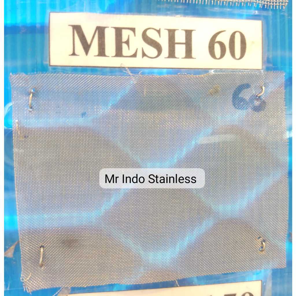kawat wiremesh stainless mesh 60 SS304 lebar 150cm / Kawat ayakan mesh 60 stainless ss 304 meteran