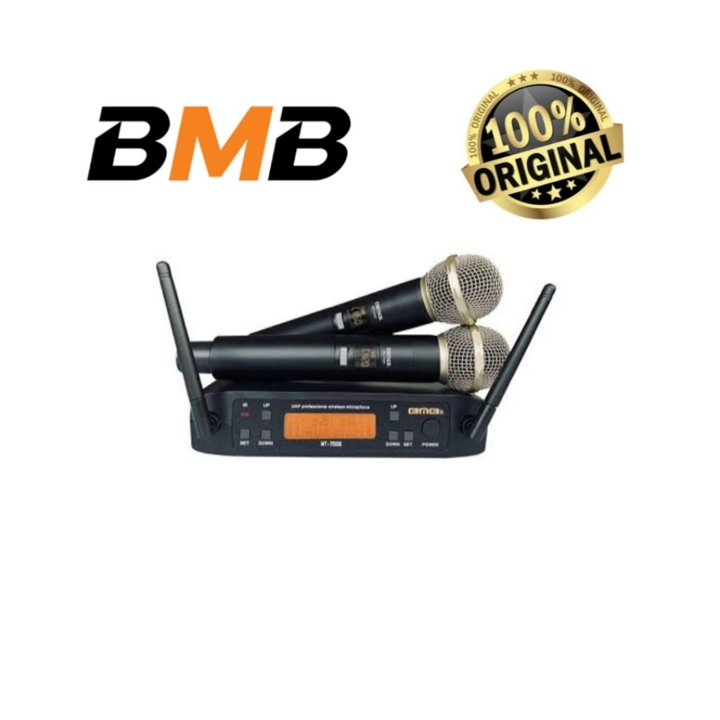 PROMO SALE Paket Karaoke Speaker BMB 8 inch - Ampli Mixer BMB - 2 Mic Wireless BMB Komplit Set BMB