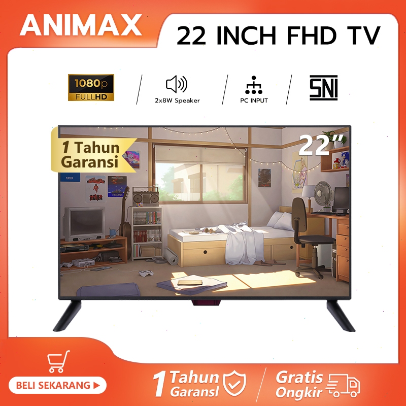 Animax tv led digital 24 inch 21 inch 22 inch digital tv 24 inch televisi led promo murah