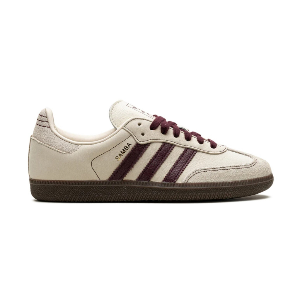 Adidas Samba OG Wonder White Maroon