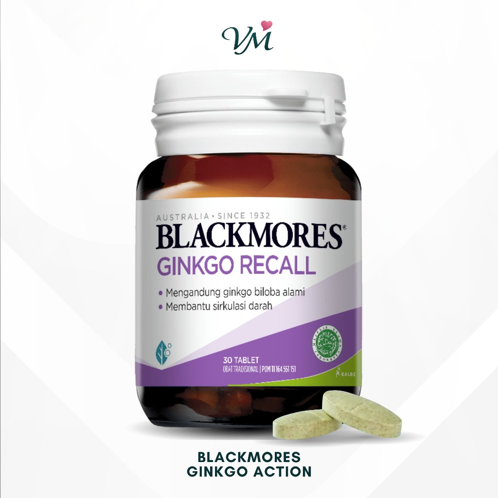 Blackmores Ginkgo Action 30 Tablet Vitamin Otak & Daya Ingat