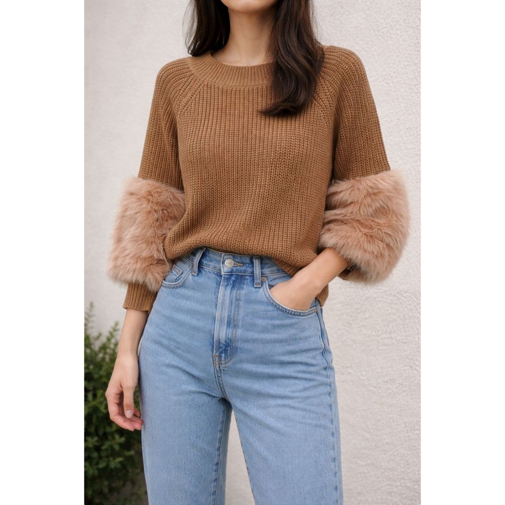Preloved Sweater Rajut Bulu
