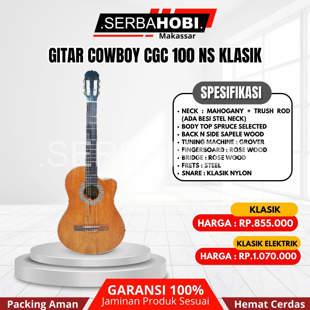 Gitar Klasik Cowboy CGC100NS Original Harga Murah