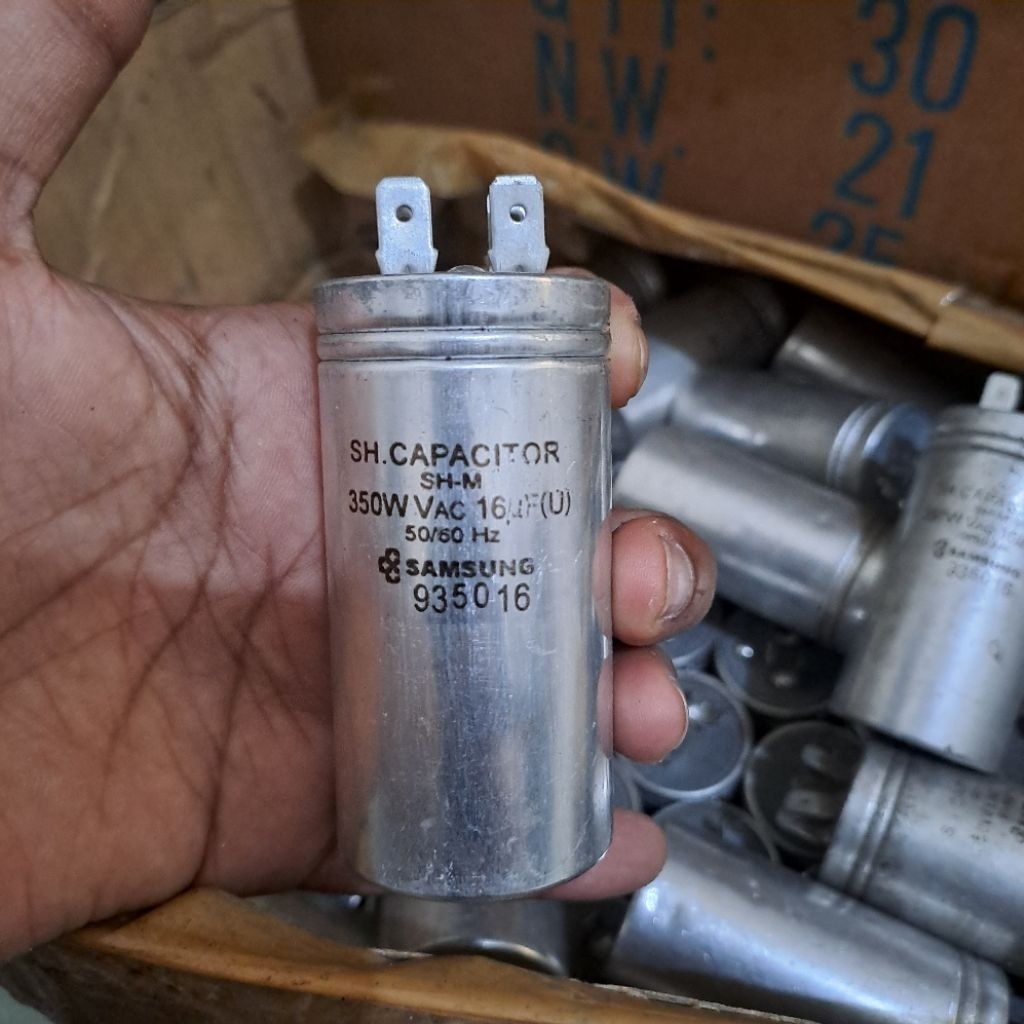 Kapasitor SH-M Capacitor Samsung 16uF 350VAC – Kondisi Baru (Stok Lama Toko)