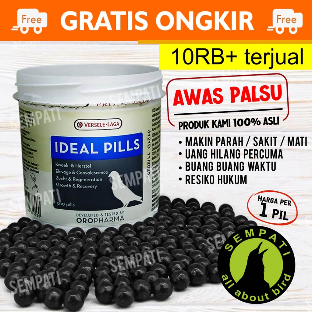 SEMPATI Ideal Pills Pil Versele Laga Vitamin Doping Jamu Burung Merpati Dara Lomba Kolongan Balap Po