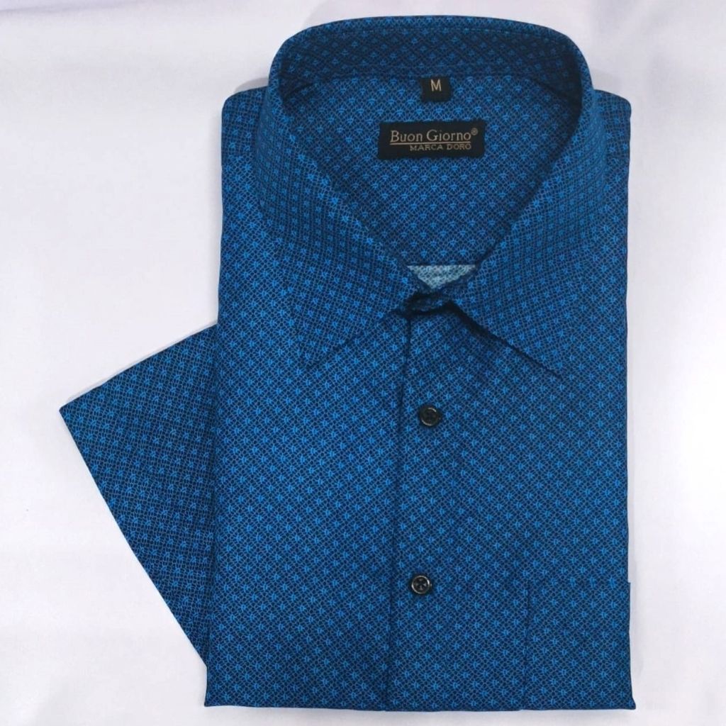 SEMIBATIK Kemeja Lengan Pendek BUON GIORNO Size S - XXL