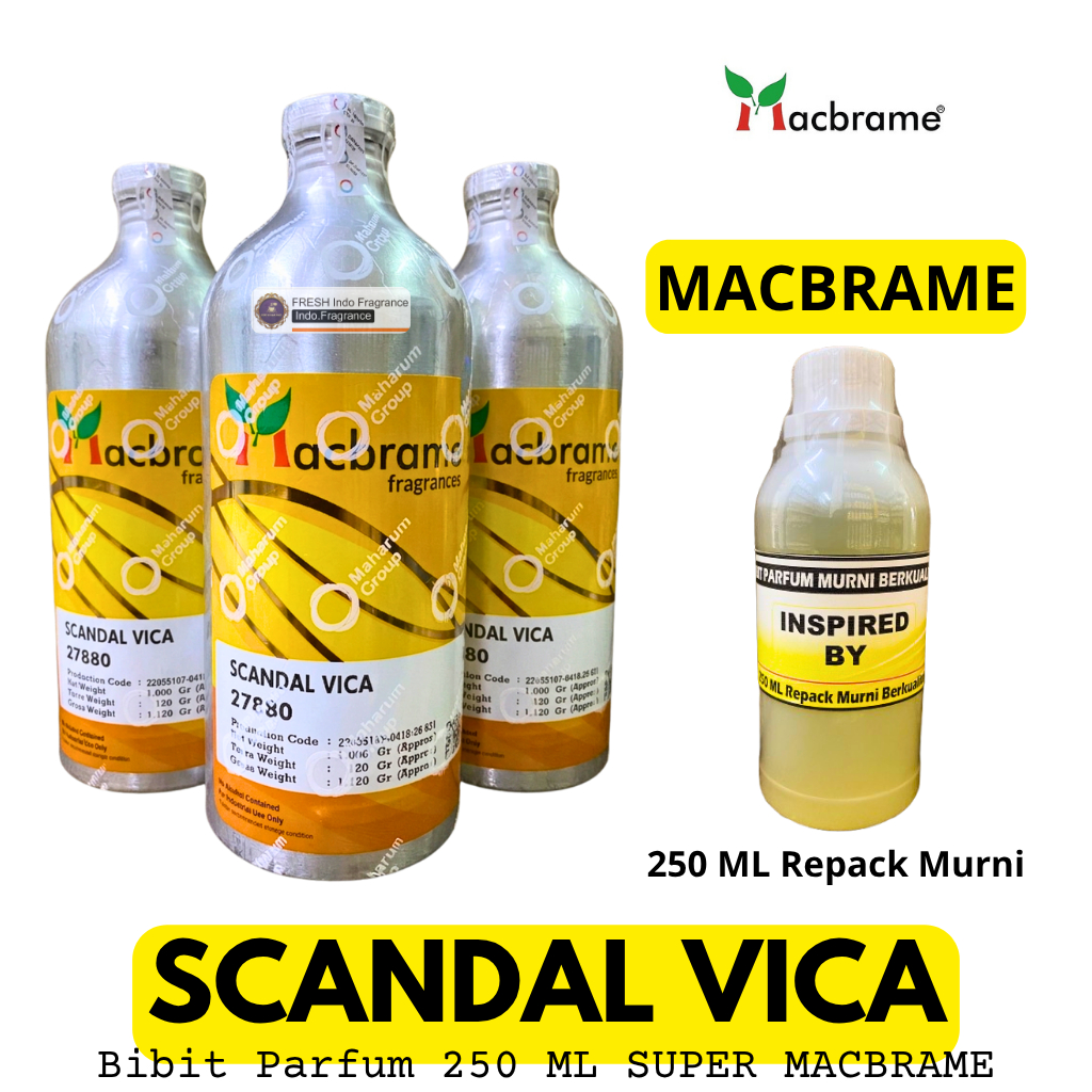 SCANDAL VICA 250 ML Repack Botol Plastik Bibit Parfum Scandalous MACBRAME
