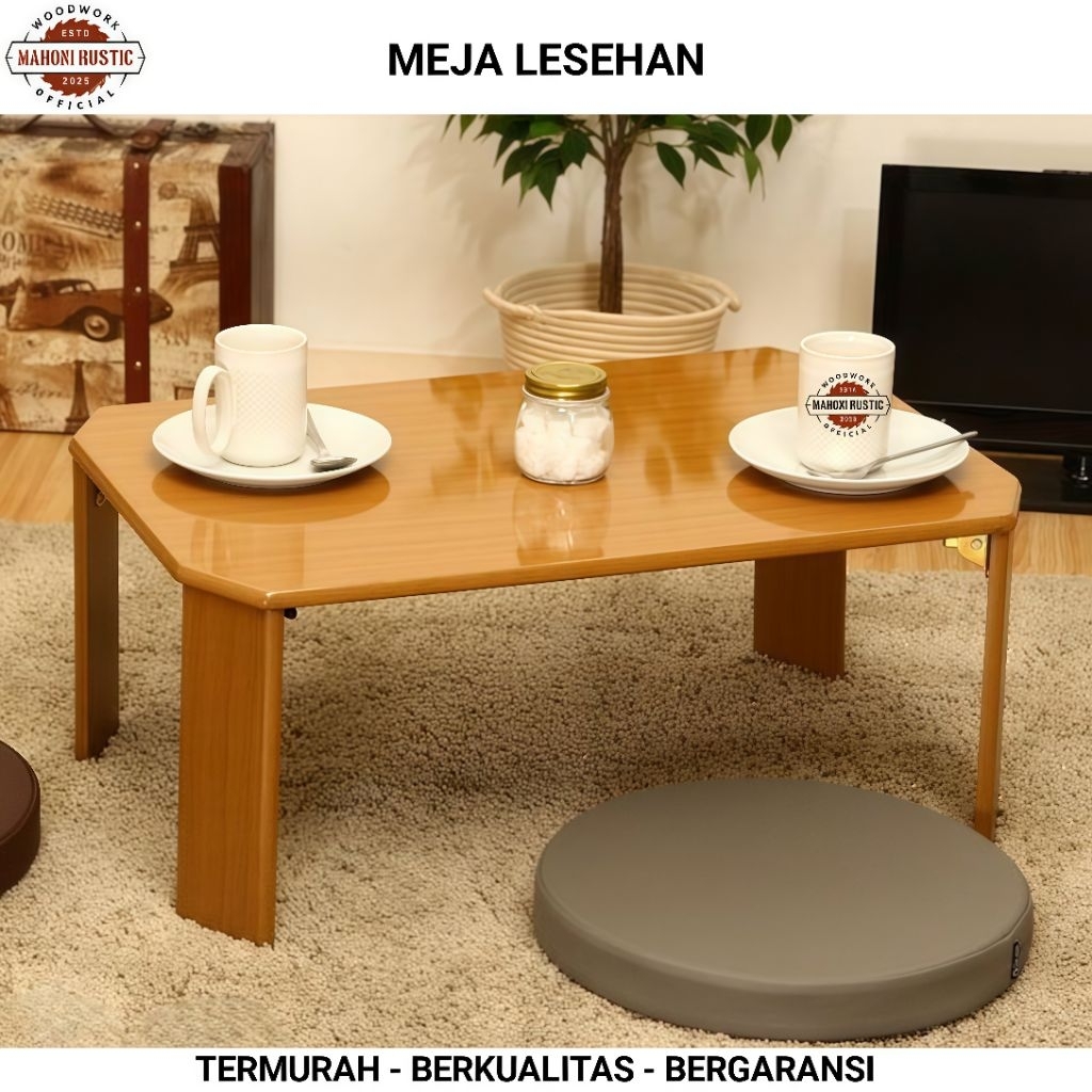 MEJA LESEHAN LIPAT meja makan meja kopi meja kayu minimalis