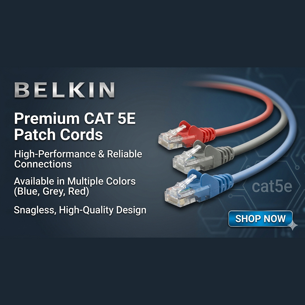 Belkin UTP Cat 5e Patch Cord 5 Feet (1,5 Meter)