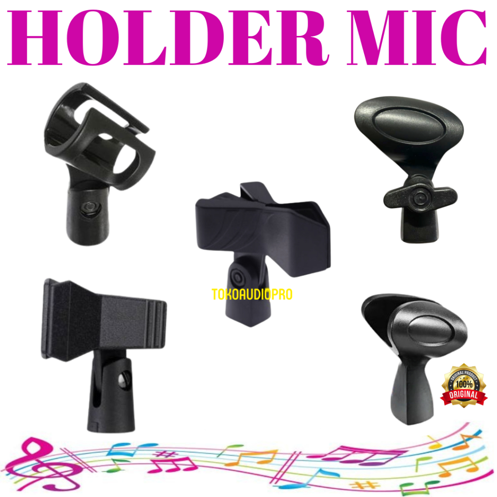 Jepitan Microphone Holder Mic Holder Microphone Clip