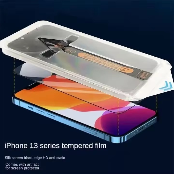 ULTRA SCREEN Tempered Glass iPhone 13 EZ FIT Anti Spy/Clear HD Premium Model