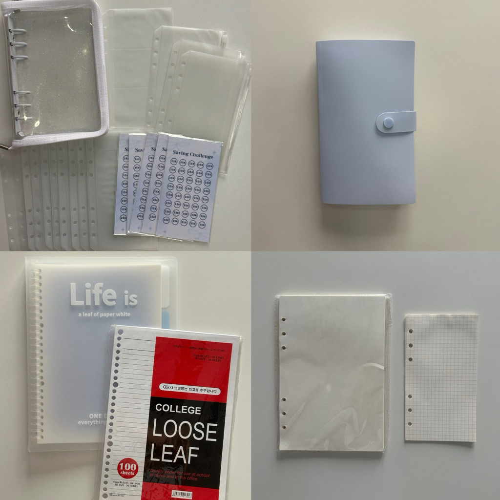 binder menabung A6 saving challenge & binder sekolah B5