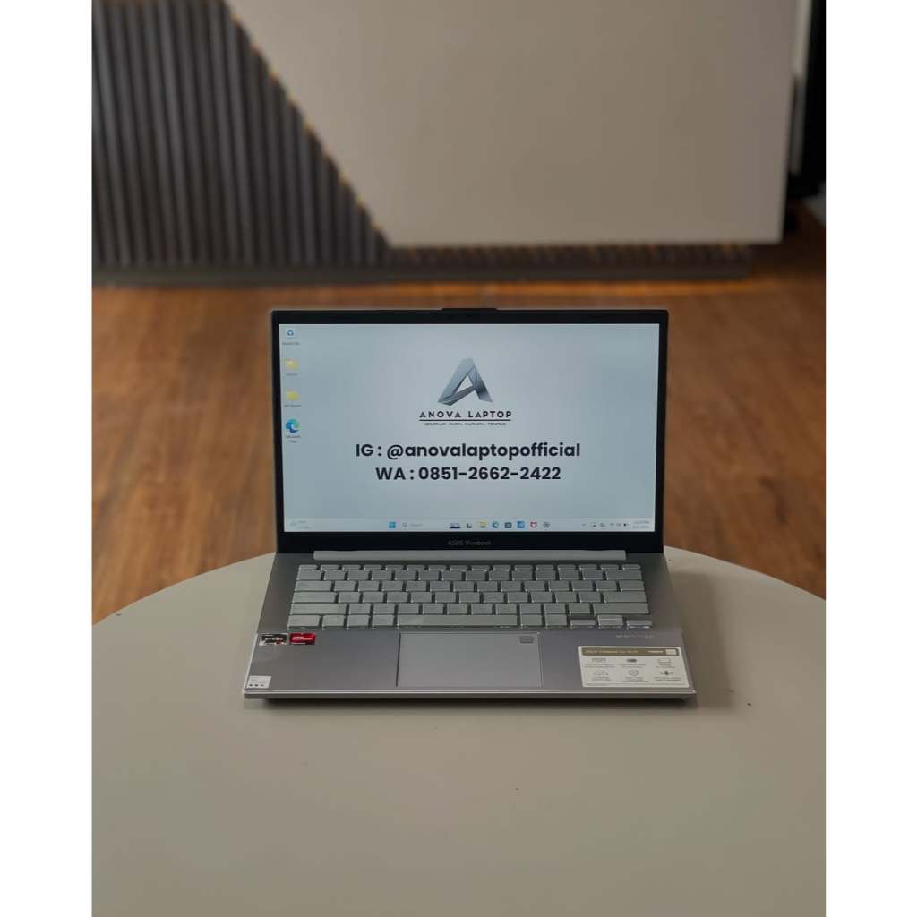 LAPTOP ASUS VIVOBOOK E1404FA SIAP PAKAI DENGAN AMD RYZEN 3 LIKE NEW