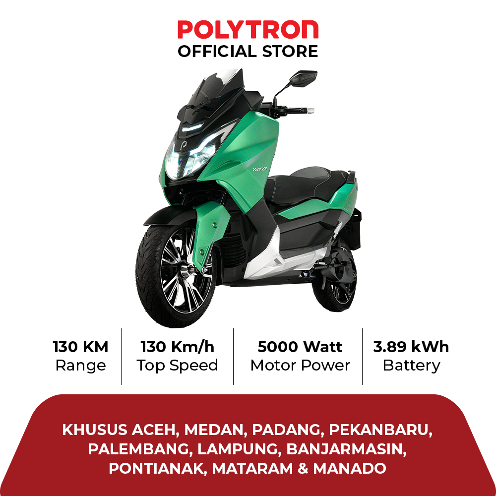 POLYTRON Fox 500 - Buy to Own - Sepeda Motor Listrik - OTR  Aceh, Medan, Padang, Pekanbaru,Palembang