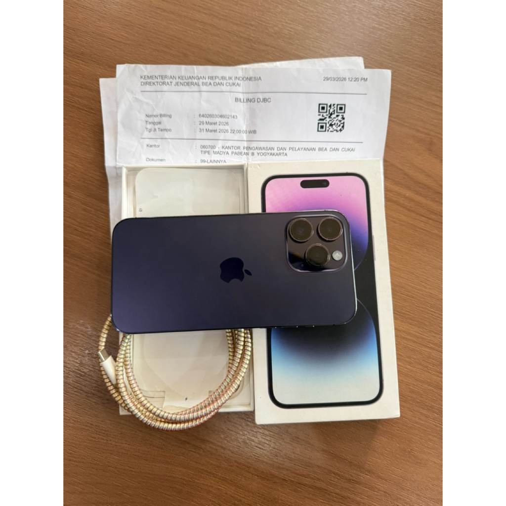 IPhone 14 Pro Max 1TB garansi inter Beacukai