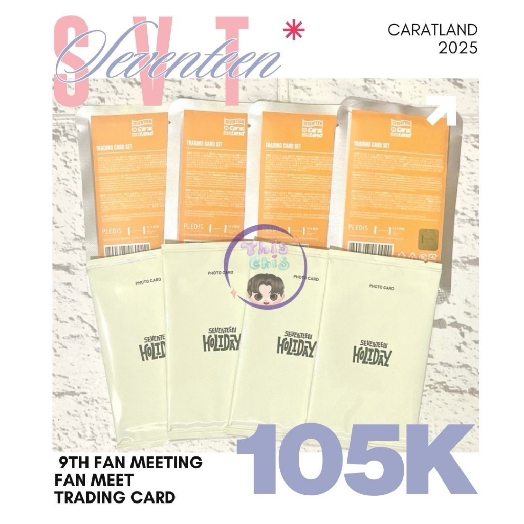 [LAST STOCK / READY INA] SEVENTEEN in Caratland 2025 9th Holiday Japan Fan Meeting Trading Card Seal