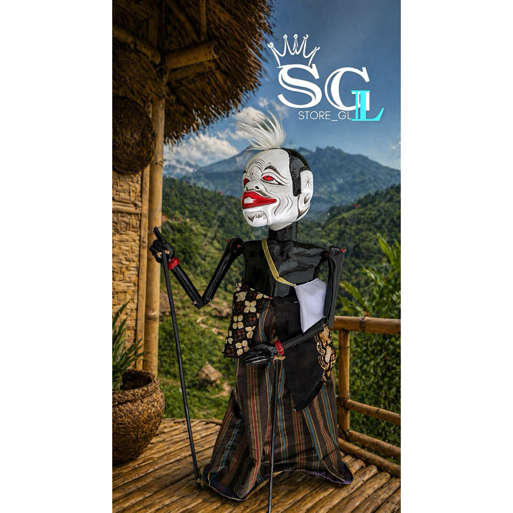 Wayang Golek Semar +65Cm Ukuran Dalang Dan Pentas, Wayang Golek Semar Ukuran Besar, Wayang Golek Sem