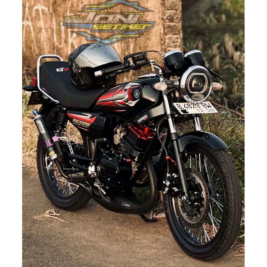 STIKER STRIPING ORI YAMAHA RX KING MERAH 2007 STIKER YAMAHA RX KING 2007 MERAH RX KING MERAH