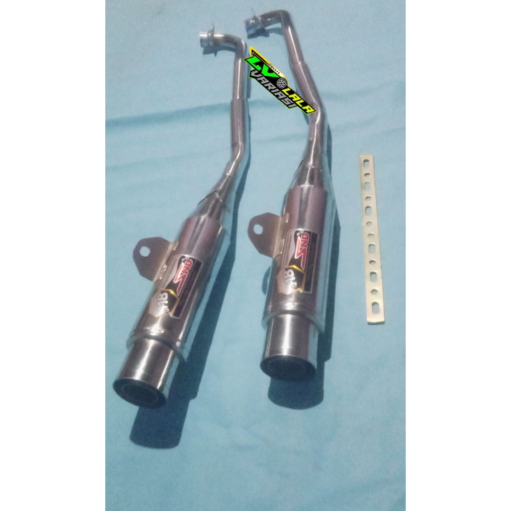 knalpot SND all motor bebek 4 tak.knalpot SND netral all motor bebek 4 takfull crom