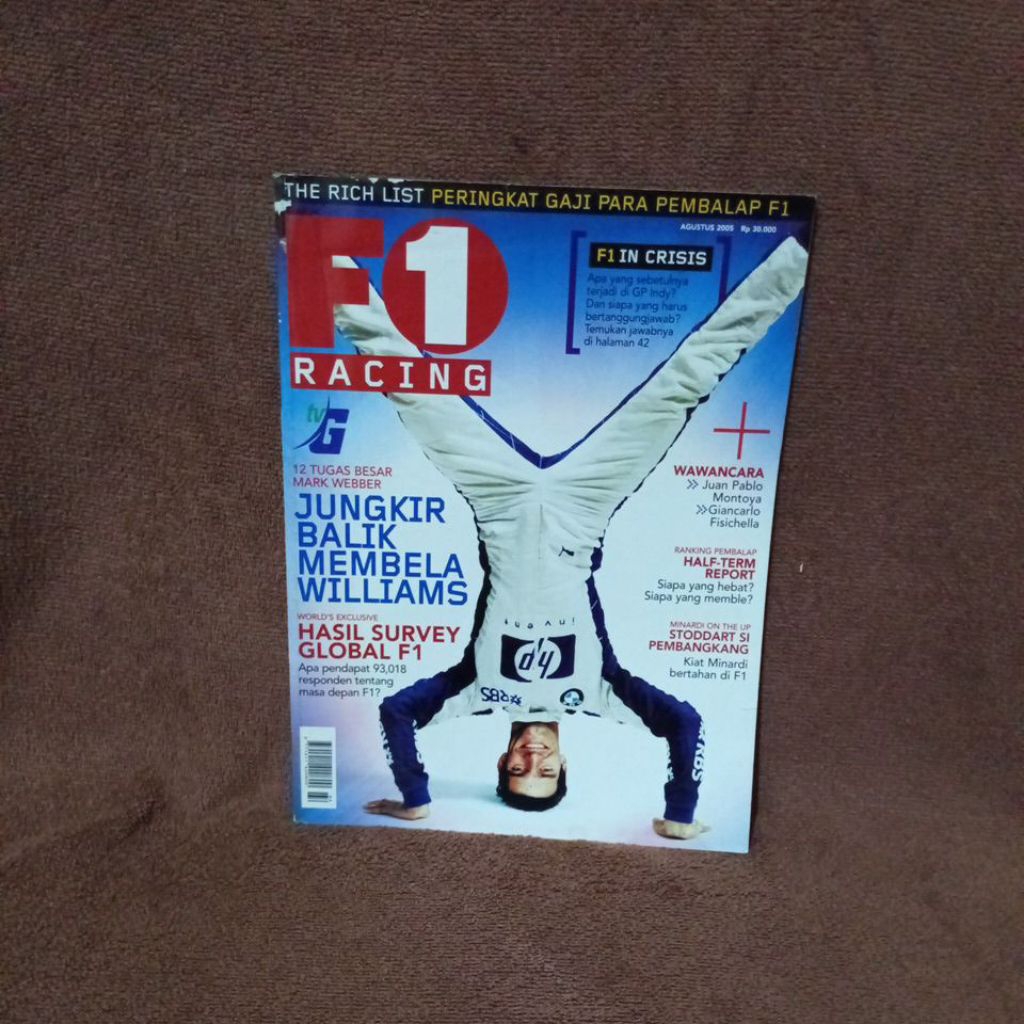 MAJALAH F1 RACING INDONESIA AGUSTUS 2005