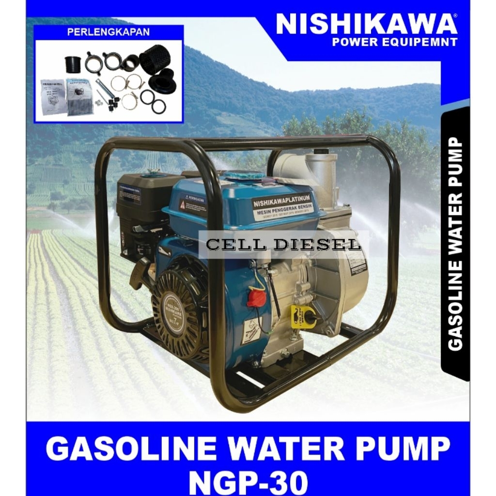 Mesin Pompa Air Bensin NISHIKAWA NGP 30 / 3 Inch Water Pump