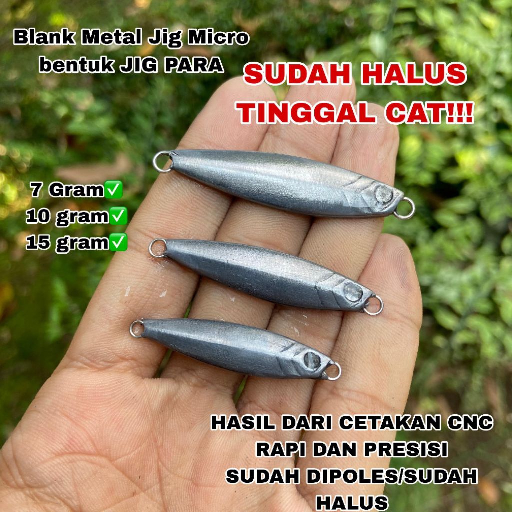 Promo Produk Baru  Blank metal jig micro jig CNC Timah keras Kawat Stainless bentuk Jig Para teri Mu