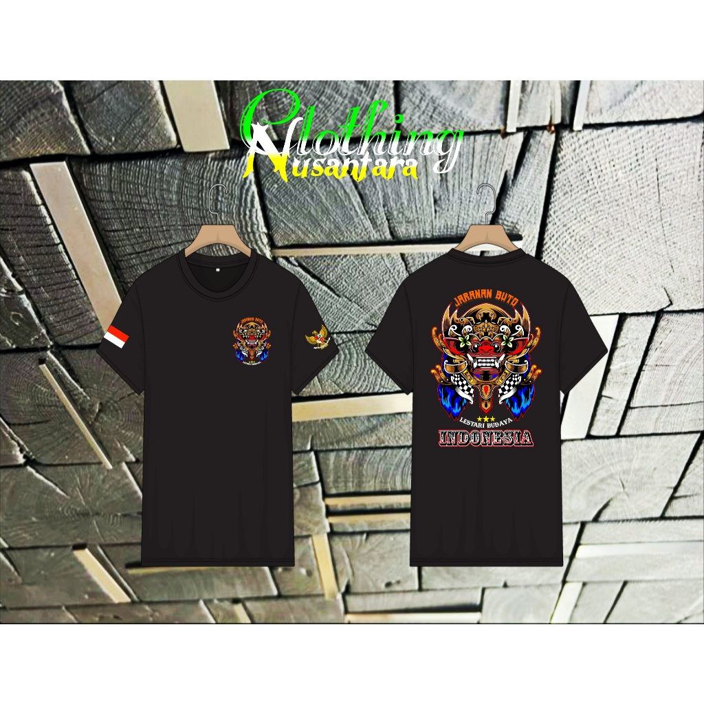 KAOS JARANAN BUTO INDONESIA #KaosSablonPremium
