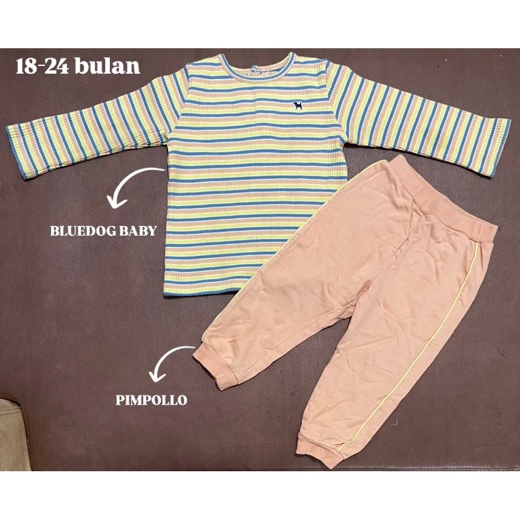 Setelan Anak Perempuan Usia 2 Tahun / Set Jalan Anak Cewek / OOTD Kekinian Anak Cewek