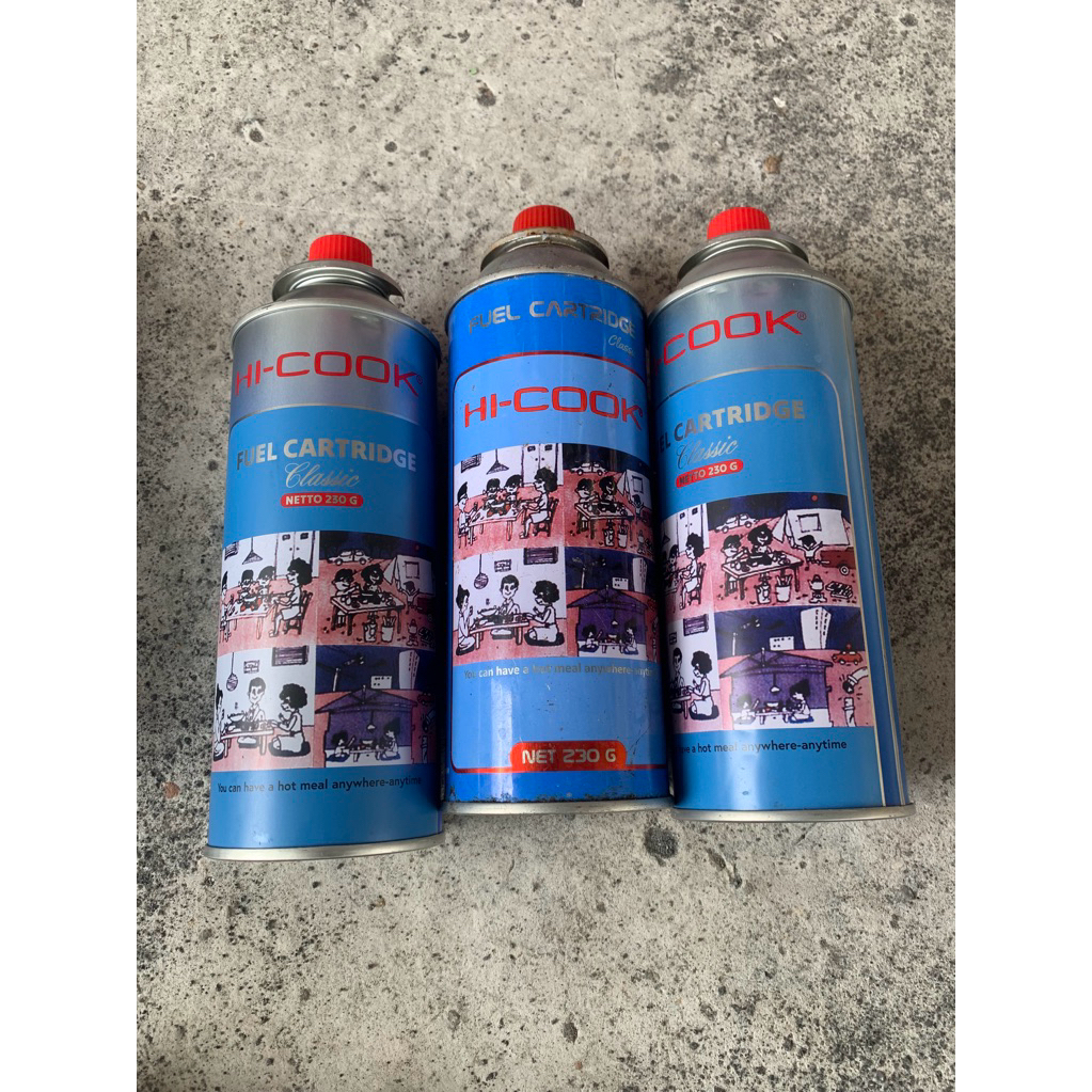 Tabung Gas Portable Hicook - Isi Ulang Siap Pakai