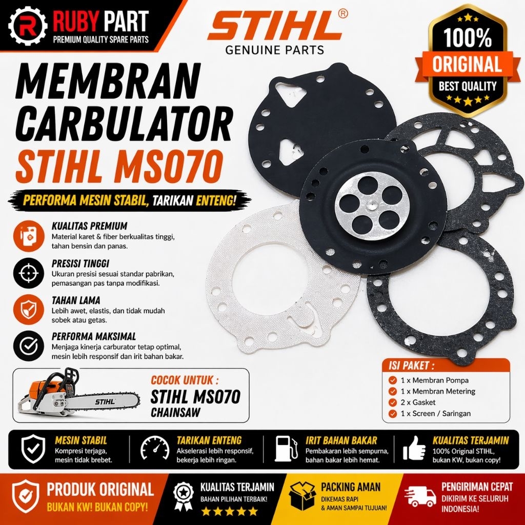 Stihl Membran Carburator Chainsaw Ms070 Ori