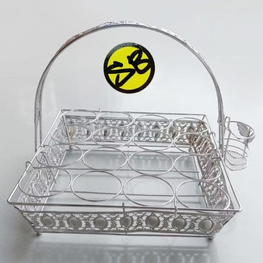 RAK AQUA STAINLESS / TEMPAT AQUA GELAS / TATAKAN AQUA GELAS / RAK MEJA TAMU