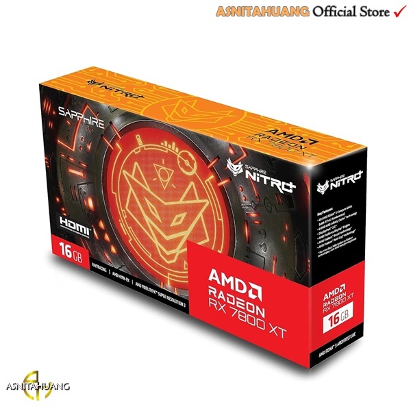 SAPPHIRE NITRO+ AMD RADEON RX 7800 XT 16GB GDDR6 RX 7800XT RX7800