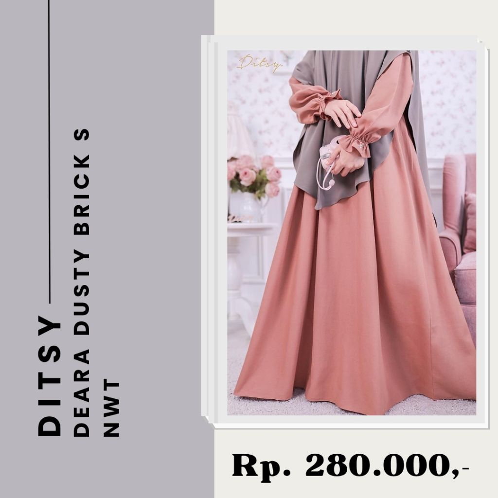 Ditsy Moslem Deara Dusty Brick S Ditsy Ditsyofficial