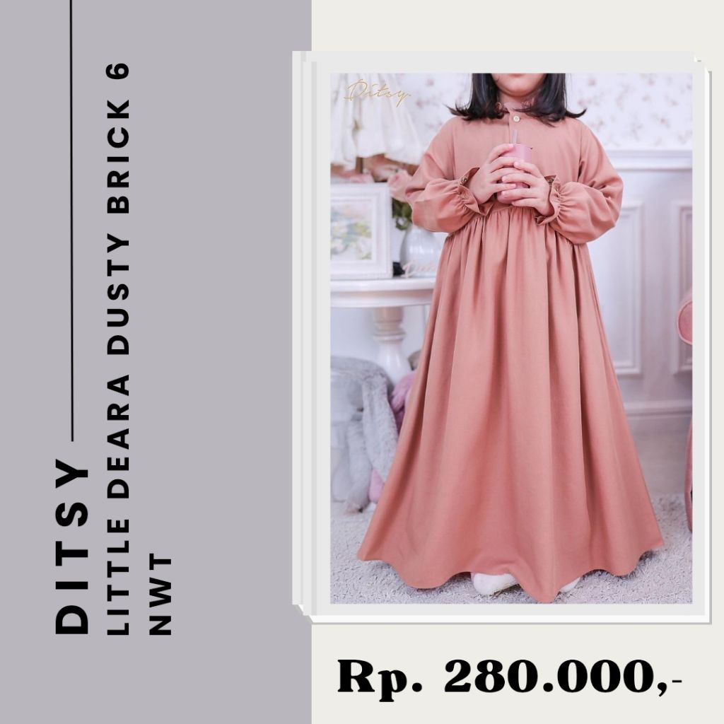 Ditsy Moslem Little Deara Dusty Brick 5 Ditsy Official