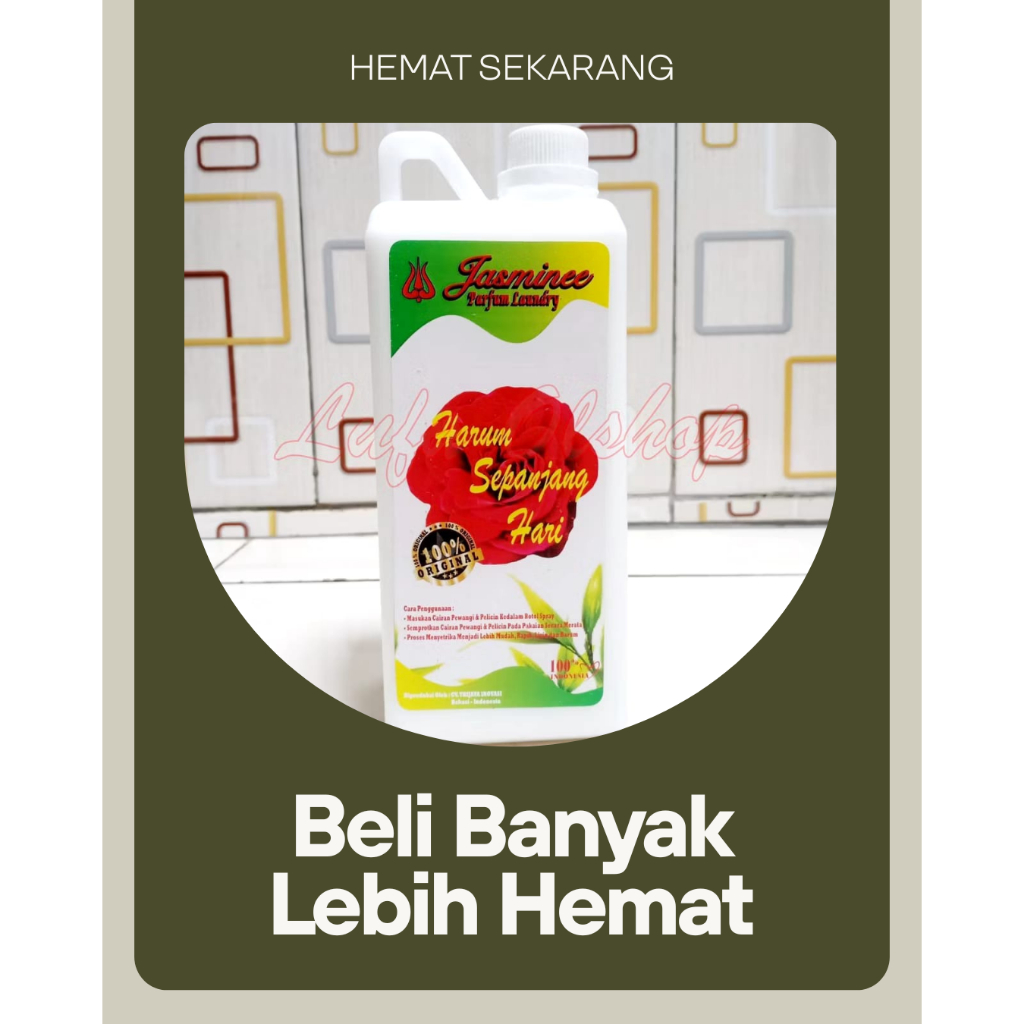 Pewangi Laundry Jasmine Merah | Parfum Laundry | Pelicin Pakaian