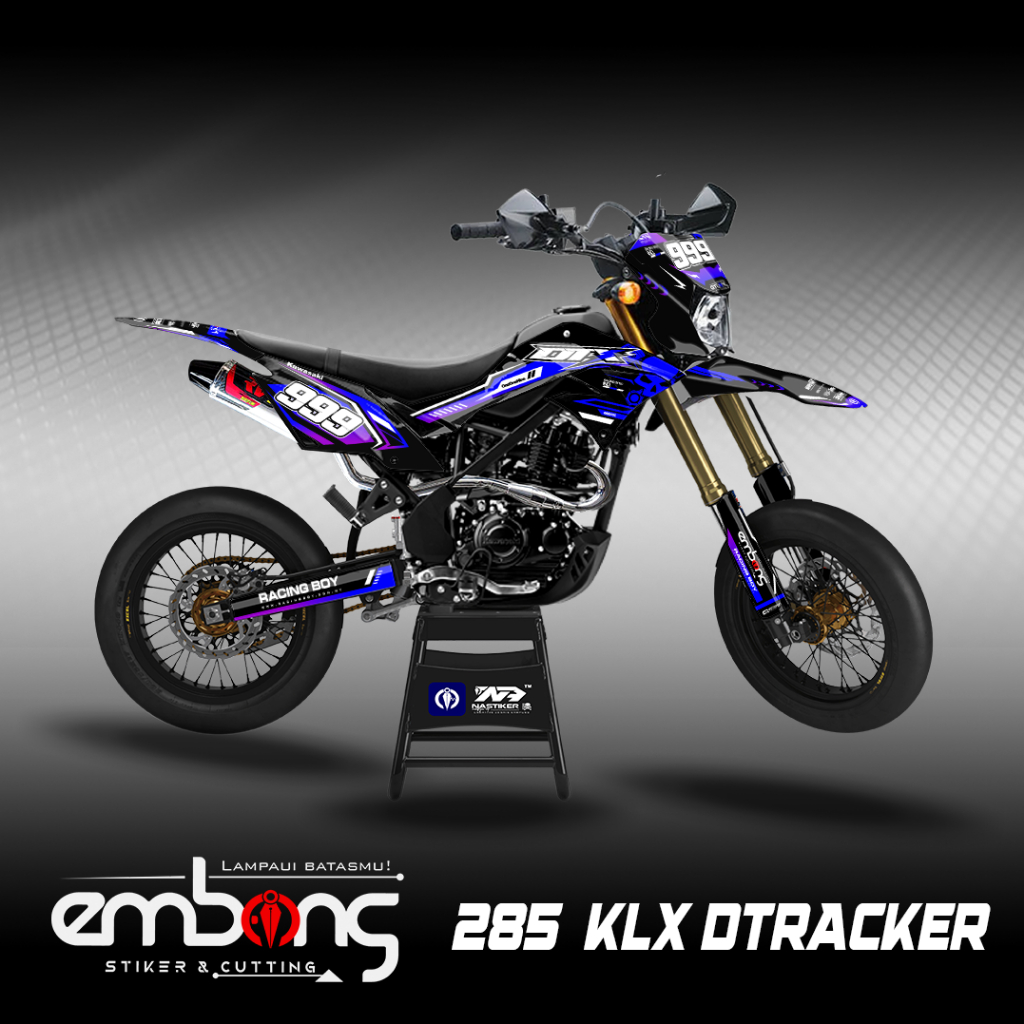 dekal hologram klx dtracker fullbody elegan - stiker hologram klx 150 bisa kastem