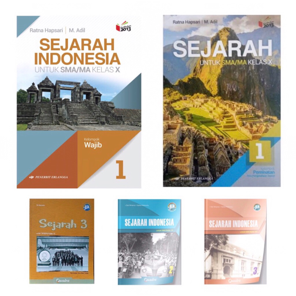 [PRE-LOVED] Buku Sejarah Wajib Erlangga Kelas 10, Sejarah Minat Erlangga Kelas 10, Sejarah Wajib Qua