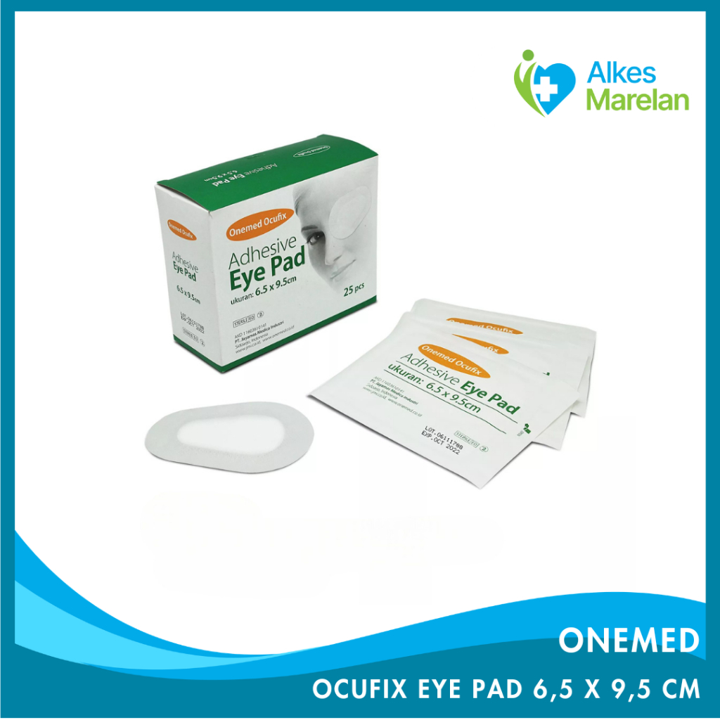 ONEMED - Ocufix Eye Pad 6,5 x 9,5 cm ONEMED/ Penutup mata / Adhesive Eye pad /pcs