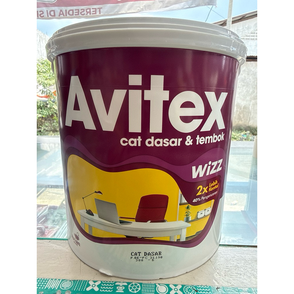 Avitex Wizz Cat Dasar Tembok 5 KG - Putih