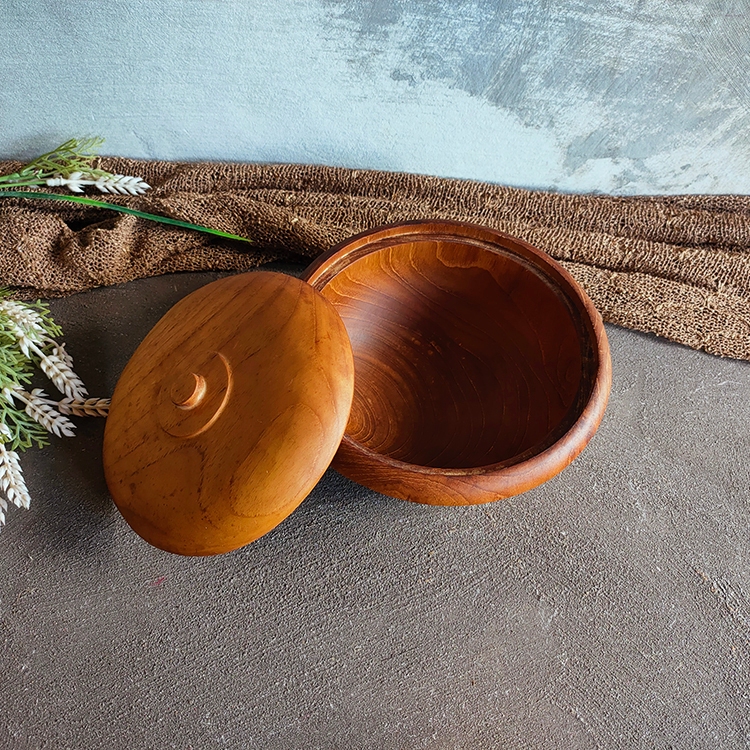 SORAYA - Mangkok Kayu/ Mangkok Tutup Kayu/ Mangkok Saji/ Serving Bowl/ Wooden Bowl