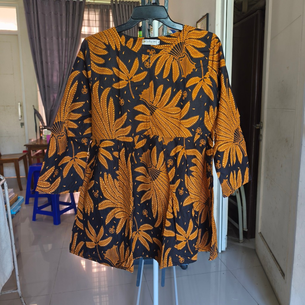 Preloved blouse batik peplum canting solo