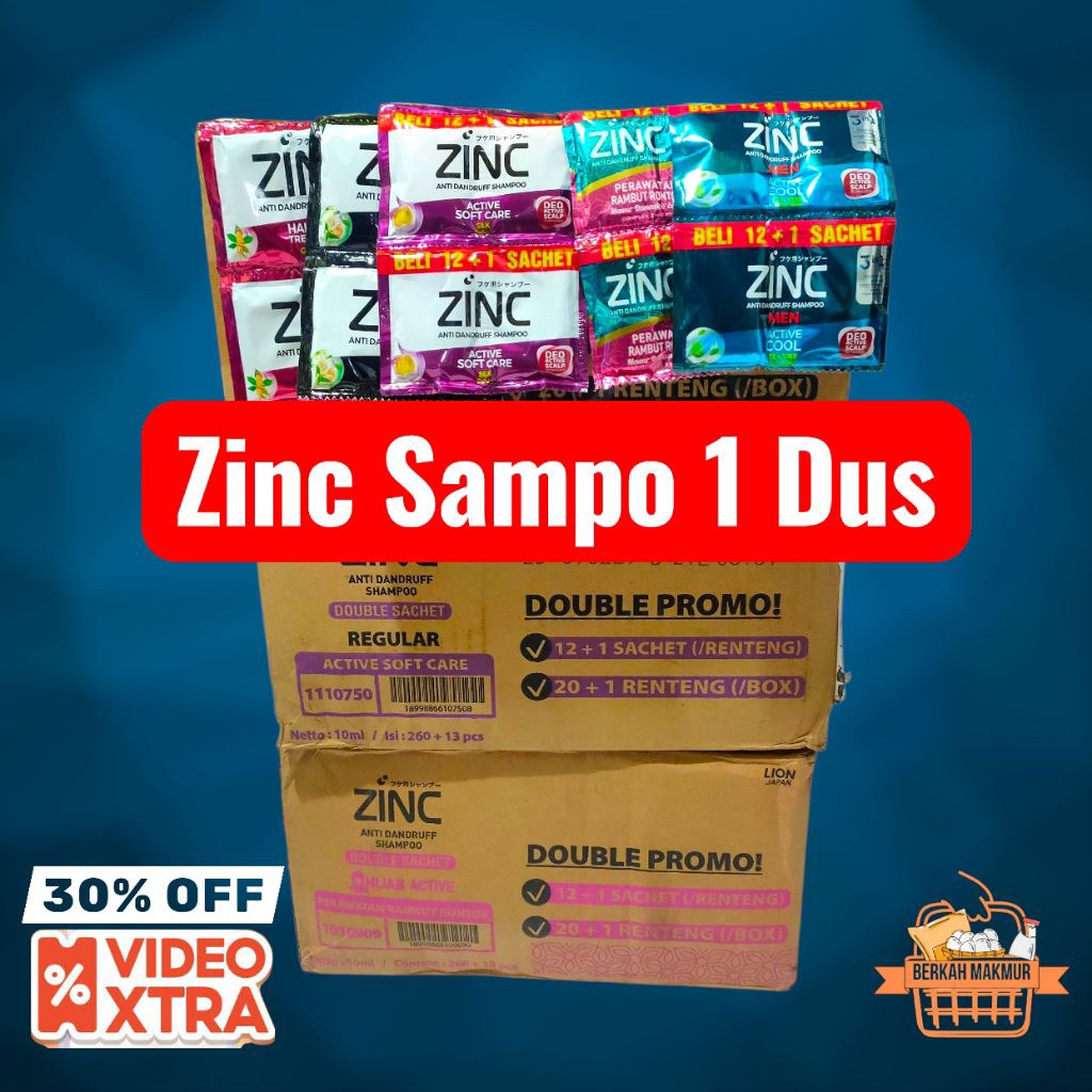 Zinc Sampo Sachet 1 Dus karton
