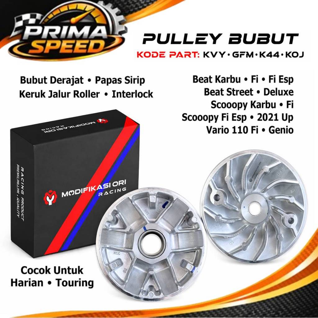 Rumah Roller Beat Fi Racing Pulley Rumah roller set Beat Fi Scoopy Fi ESP PULLEY BUBUT Derajat custo