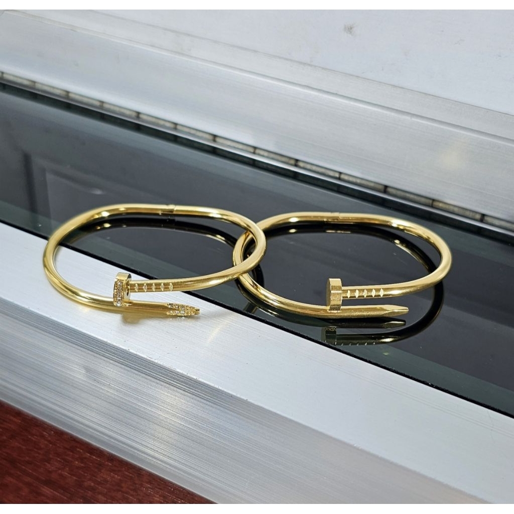 gelang titanium , gelang paku, gelang bangle paku