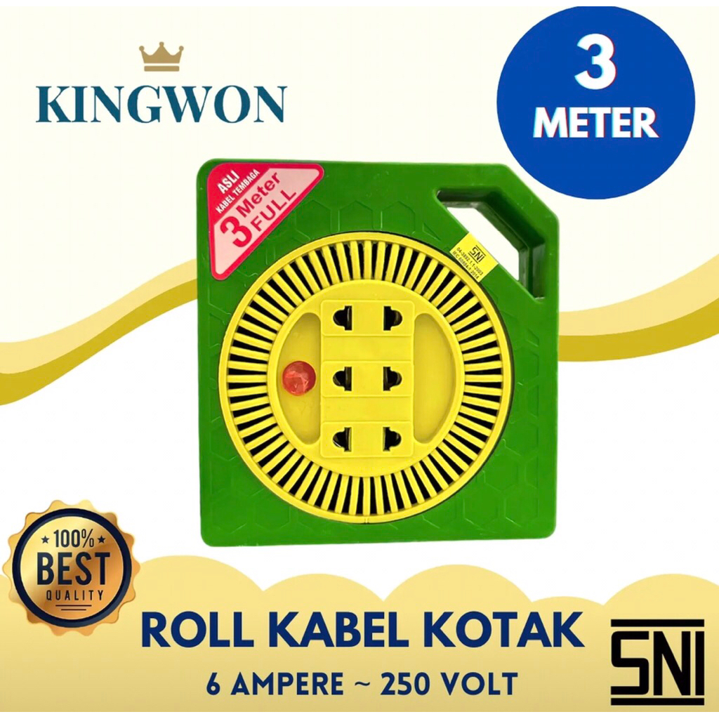 ROL KABEL ROLL KABEL BOX KABEL BOX ROLL MINI KABEL 3 METER STOP KONTAK TRAVELLING COLOKAN LISTRIK TE