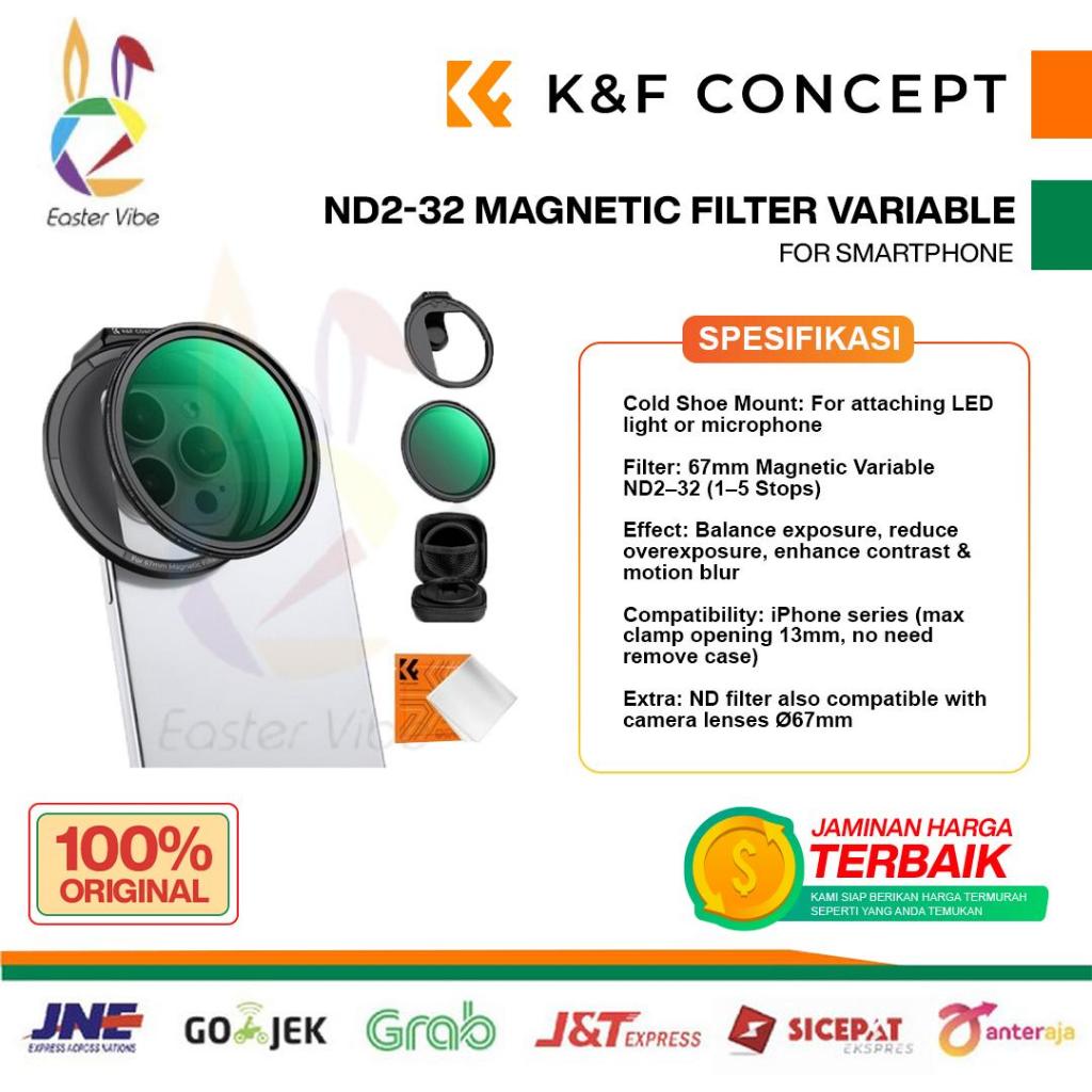 KNF Concept ND2-32 Magnetic Filter Variable for Smartphone Handphone HP K&F Concept